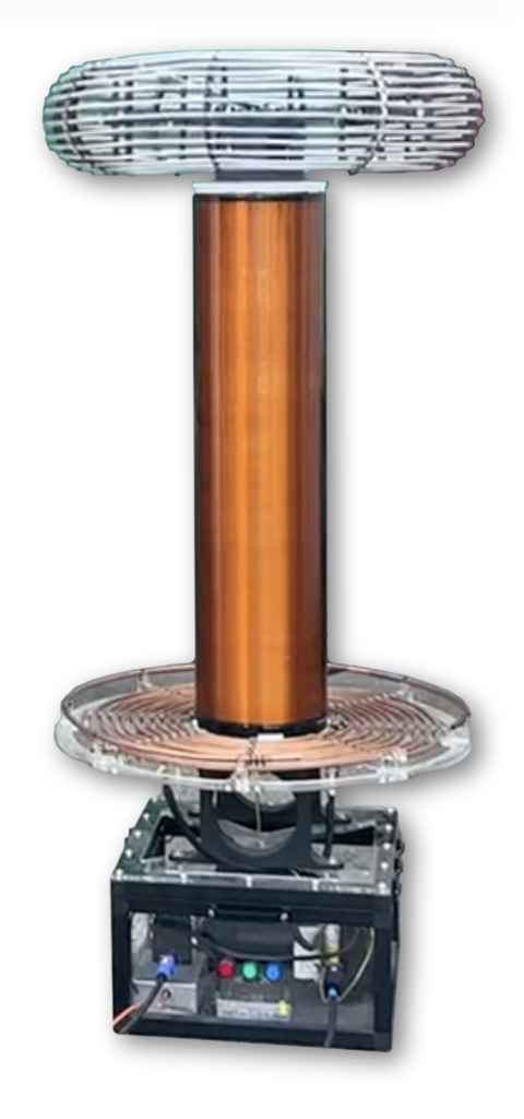 Bobine Tesla DRSSTC de la soirée The Flash — arcs de 2,5 mètres