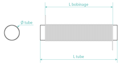 Plan de bobinage d'un secondaire de bobine Tesla