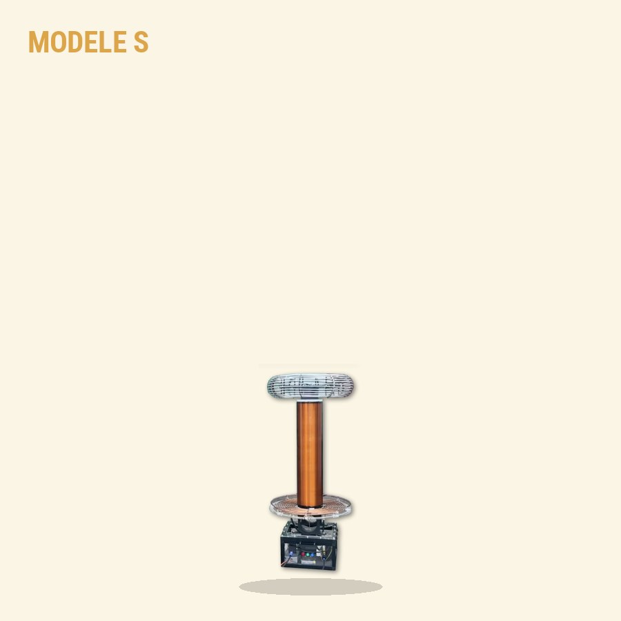 Bobine Tesla modèle S — visuel produit à l'échelle